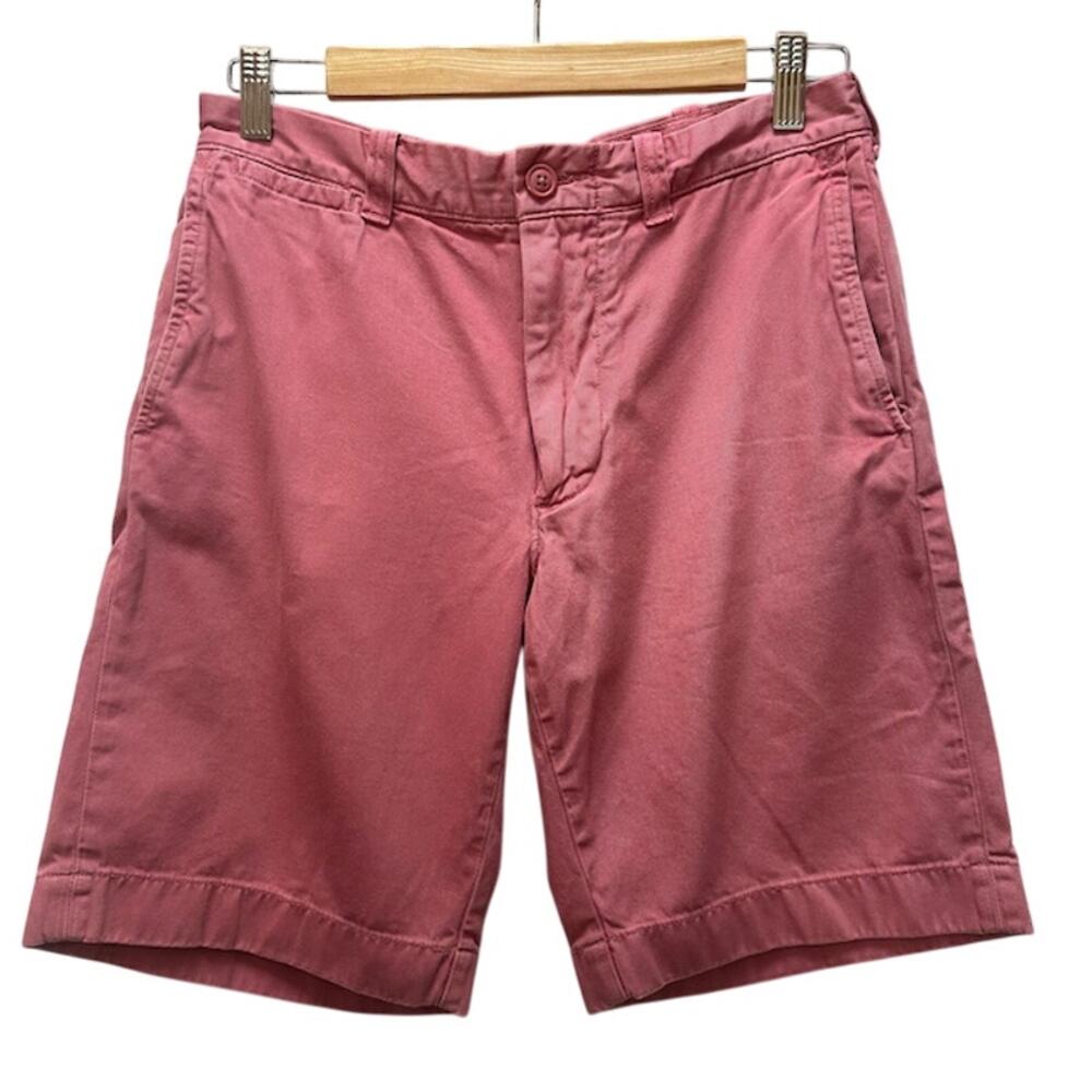 J Crew Shorts 30 Stanton Chino Garment Dyed Pink Nantucket Red Classic Fit